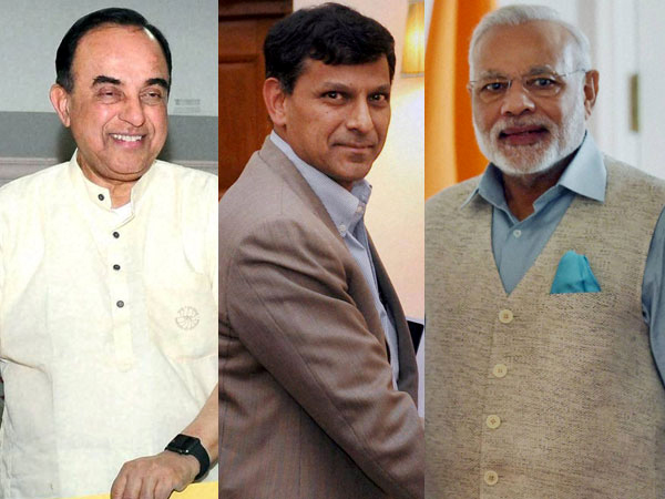 subramanian swamy modi raghuram rajan comments arun jaitley  మోడీ వ్యాఖ్యలతో స్వామికి షాక్..!